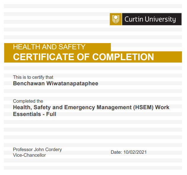 10/02/2021 HSEM Work Essentials